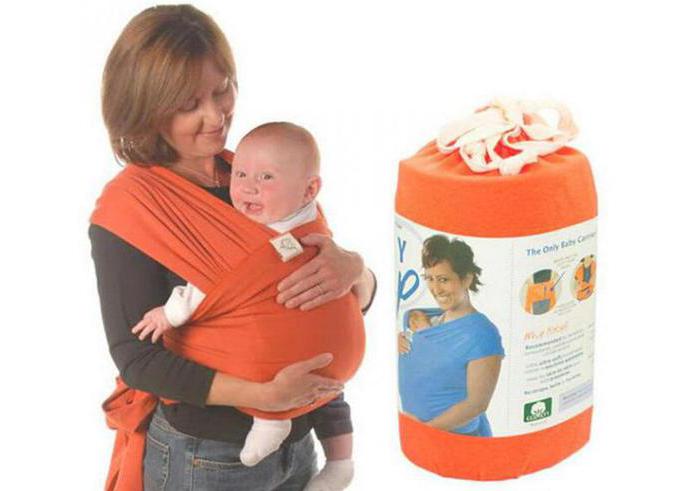 слинг-шарф для новорожденного