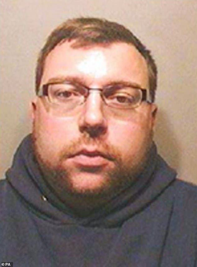 Robin Hollyson, 34, (pictured) was found hanged in jail three months into a 24-year jail term. Hollyson admitted filming himself raping a three-month-old baby in what the judge at the time called one of the most horrific abuse cases on record