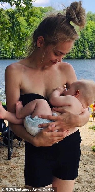 Clapback: Anna said that mom-shaming trolls online criticize her for continuing to breastfeed Winn at 18 months old, insisting that he should no longer be nursing at that age