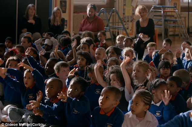 Susan Hallam, professor of education and music psychology at the IoE, evaluated a programme developed by Apollo Music Projects which introduces children aged seven to ten to classical music and its composers. The scheme involves a whole school assembly like the one pictured (stock image)