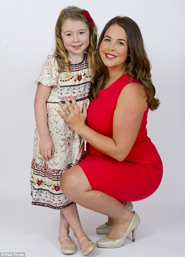 Mother-of-two Lucy Wray, from Grantham in Lincolnshire, pictured above with daughter Darcey, says she has always tried to emphasise kindness and intelligence as the most important qualities in people