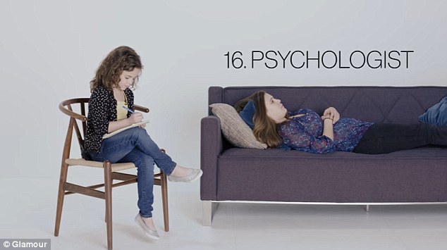 Getting clever: The filmmakers illustrate the difference between a psychologist and a psychiatrist with a pair of similar scenes