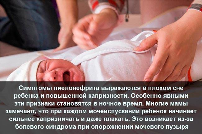 Симптомы пиелонефрита у новорождённых