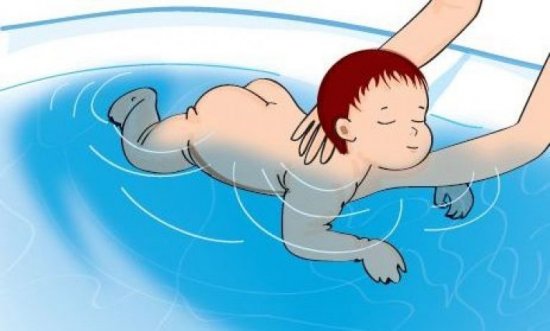 Массаж ребенку в воде