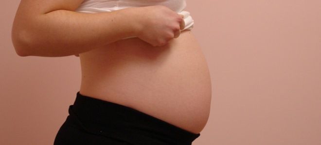 середина беременности