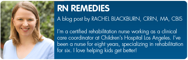 Bio banner for RN blogger, Rachel Blackburn
