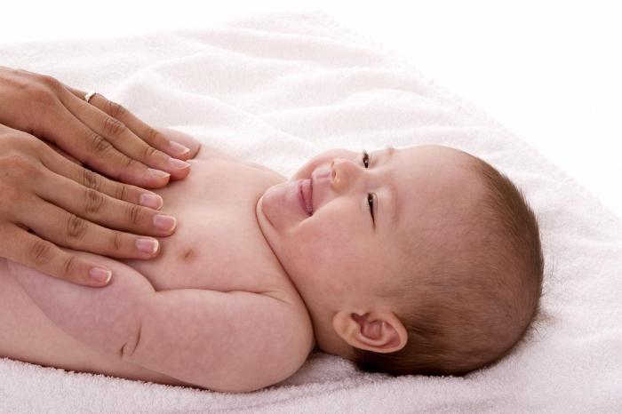 массаж новорождённому при коликах